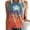O-B-Orange, variant on 2025 Women Sleeveless Vest Square 3 4 Sleeve Crop Top Neck Double Layer Fitness Active Crop Casual Short Top