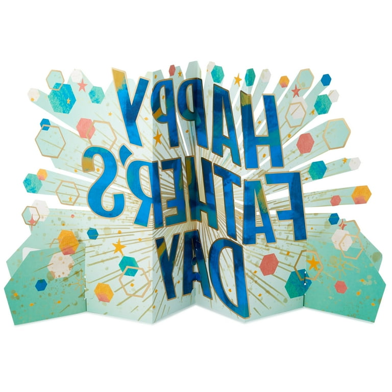 Hallmark Paper Wonder Jumbo 3D Pop-Up Father's Day Card (Happy Father's Day)