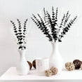 thumbnail image 2 of Xiao Hua 24 tallos artificiales de eucalipto con hojas de tacto real, ideales para ramos de boda, centros de mesa y decoración del hogar (verdes), 2 of 5