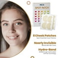 thumbnail image 3 of MEDca Cheek Acne Patch – Hydrocolloid Pimple Spot Treatment for All Skin Types, 8 Patches, 3 of 8