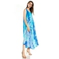 thumbnail image 4 of Sakkas Starlight Caftan Tank Dress / Cover Up - Blue / Navy - One Size, 4 of 5