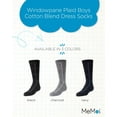 thumbnail image 2 of MeMoi Windowpane Plaid Cotton Blend Dress Socks - Boys - Male, 7-8, Black, 2 of 7