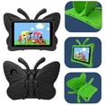 thumbnail image 3 of Feishell for Amazon Fire HD10/HD10 Plus (11th Generation) Kids Friendly Case,3D Cute Butterfly Adjustable Wings Light Weight EVA Foam Kickstand Shockproof Child Proof Protective Case,Black, 3 of 5