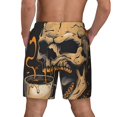 thumbnail image 2 of Haiem Grim Coffee Skull Mens Swim Trunks with Compression Liner 2 in 1 Swimming Shorts Stretch Swimwear Quick Dry,Board Shorts-X-Large, 2 of 9