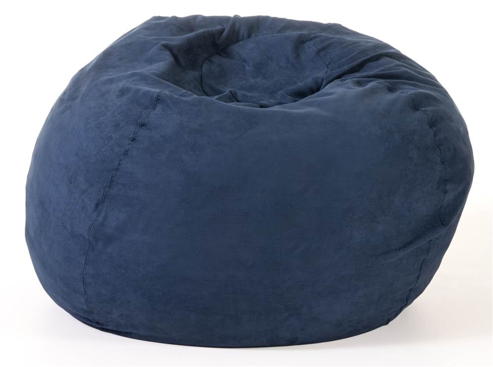 Microfiber Bean Bag in Midnight Blue