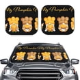 thumbnail image 2 of Naloa Pumpkin Pie Gnome Print 2-Piece Windshield Sunshade,Foldable Car Front Window Sun Shades,for Most Sedans SUV Truck-Medium, 2 of 6