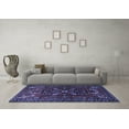 thumbnail image 3 of Ahgly Company Indoor Rectangle Persian Blue Traditional Area Rugs, 5' x 7', 3 of 4