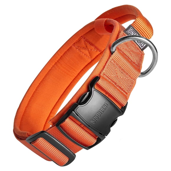 Collar para perro OneTigris Tough Tactical con asa Orange M