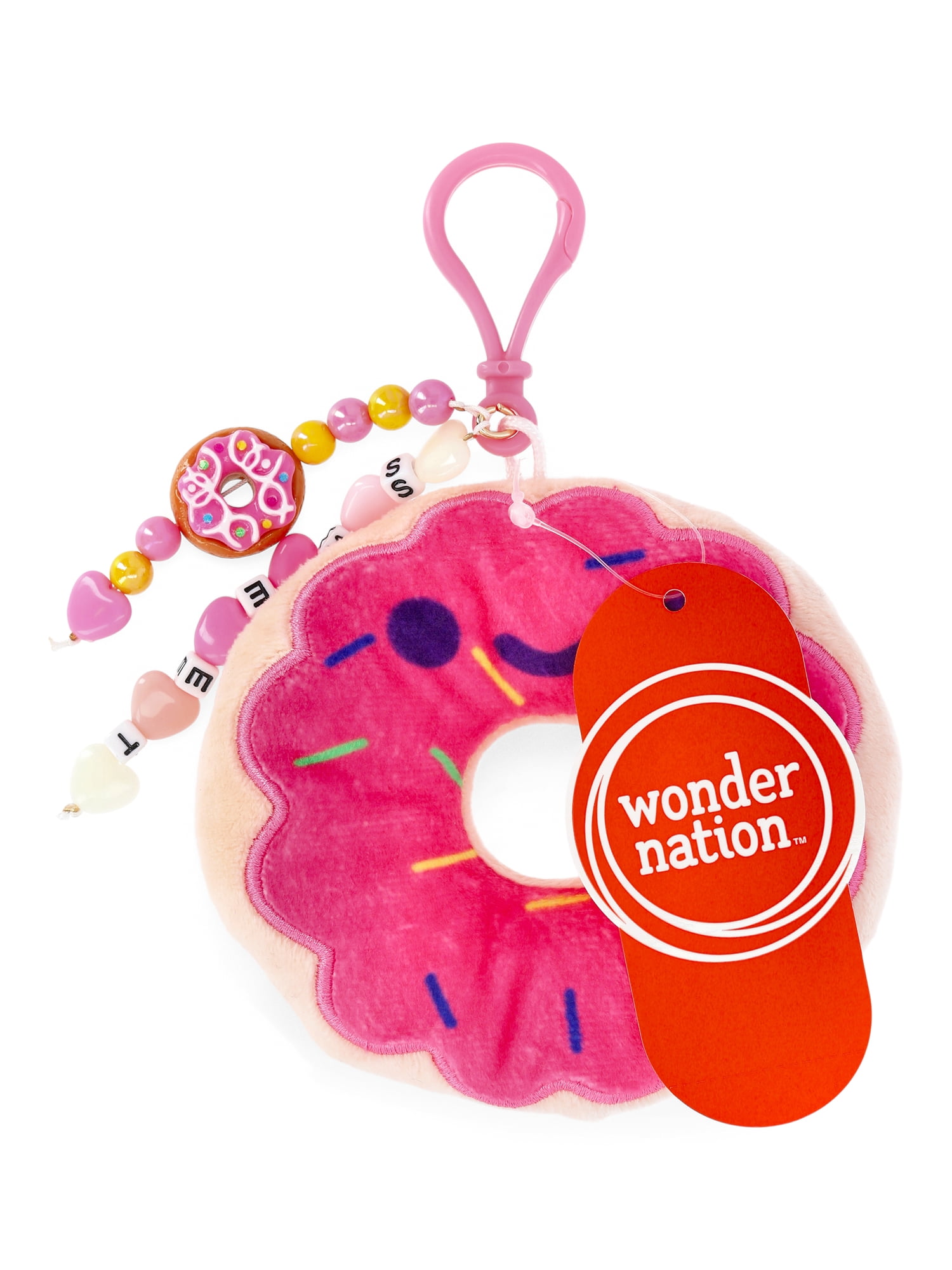 Wonder Nation Donut Plush Keychain, Multi - Walmart.com