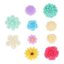 Hytrove  10 Pcs for Refrigerator Fridge Magnets Magnetic Decorations Flower