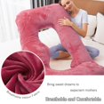 thumbnail image 4 of Almohada de Embarazo AMCATON Grande en Forma de U 152 cm Roja, 4 of 8