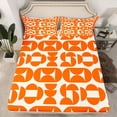 thumbnail image 2 of Homewish Orange Abstract Ombre Bed Sheets, Chic Minimalism King Sheets, Mid Century Fashion Sheet Set, Super Cozy Room Decor, 4-Piece, 2 of 7