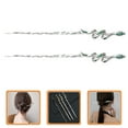 thumbnail image 3 of SHISUYAN 2 Pcs Baguettes Serpent Belles Épingles à Cheveux Accessoires Cheveux Rétro, 3 of 8