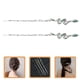 thumbnail image 5 of 2 piezas de palillos para el cabello con forma de serpiente, hermosas horquillas, accesorios para el cabello, palitos para el cabello estilo retro., 5 of 7