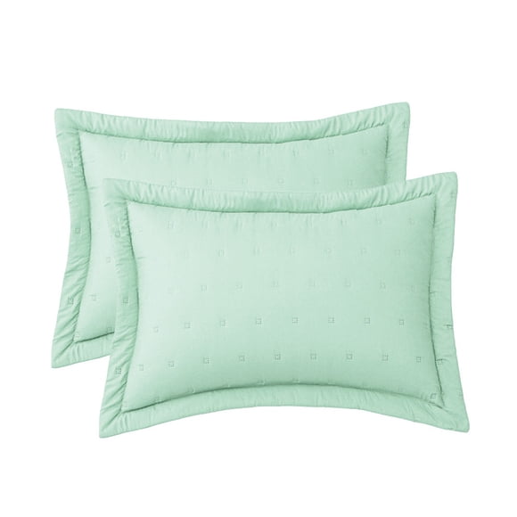 Par De Fundas Decorativas Neo Menta Poliéster Concord