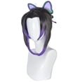 thumbnail image 3 of Qiancoshair-peluca de Shinobu para mujer, Cosplay de Demon Slayer, Kimetsu No Yaiba, Kochou Shinobu, pelo sintético, disfraz, 3 of 4