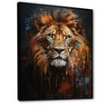 thumbnail image 2 of Designart "Capturing a Lion s Portrait with Photography I" Animals Floater Framed Canvas Art Print, 2 of 7