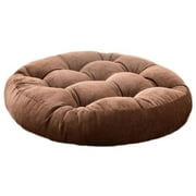 Round Solid Color Floor Pillow, Tufted Meditation Pillow for Seating on Floor Thick Seat Cushion Meditation Cushion for Yoga Livi