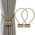 thumbnail image 1 of Curtain Tiebacks Magnetic Curtain Tieback Magnetic Braiding Buckle Curtains (Bronze), 1 of 3
