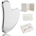 thumbnail image 1 of Herramientas faciales Gua Sha Rena Chris de acero inoxidable Guasha, 1 of 7