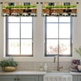 thumbnail image 3 of LALILO Kitchen Curtain Valance Cartoon Nature Landscape Rod Pocket Window Curtain 52"x 18" Set of 2, 3 of 5