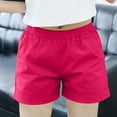 thumbnail image 2 of GEWSEY Women Casual Shorts Drawstring Comfy Elastic Waist Shorts Summer Pull On Short with Pockets(S-2XL) Red, M, 2 of 5