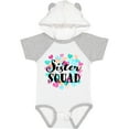 thumbnail image 3 of Inktastic Sister Squad Hearts Girls Baby Bodysuit, 3 of 5