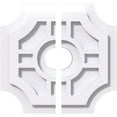 thumbnail image 5 of 40"OD x 2"ID x 13 1/4"C x 1"P Haus Architectural Grade PVC Contemporary Ceiling Medallion, Two Piece, 5 of 7