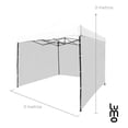 thumbnail image 3 of Toldo Carpa LUMO 3x3 Retractil Impermeable Lona Reforzada blanco, 3 of 6