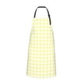 thumbnail image 2 of Lsque Lemon Yellow Checkboard Waterproof Apron Chef Aprons for Men Heavy Duty Chemical Work Apron Extra Long Grilling Aprons with Adjustable Bib Apron, 2 of 9
