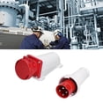 thumbnail image 3 of Enchufe de Enchufe Industrial, Dispositivo de Conector de la Industria Entrada 4Pin 3P+E Aislamiente 380-415V Automotrices para dispositivos Para Marine para marinos., 3 of 7