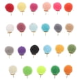 thumbnail image 1 of COMPUKAS 100Pcs Decorative Bulletin Board Pins Fuzzy Thumb Tacks for Memo Photo Poster Cork Board, 1 of 8
