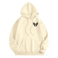 thumbnail image 6 of Puliio Womens Oversized Hoodie Soft Vintage Graphic Print Casual Fall Pullover With Front Pockets, 6 of 8