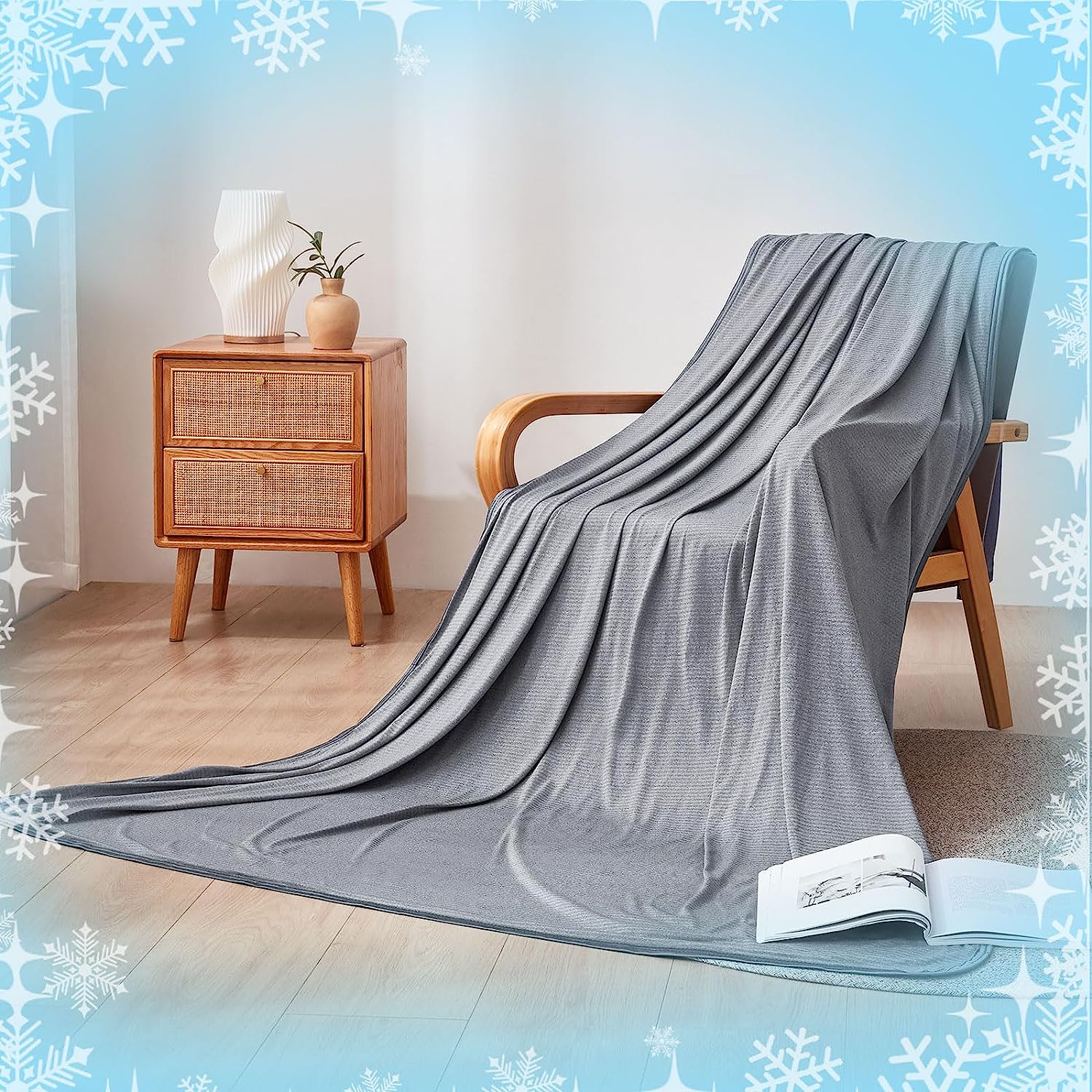 Tametra Cooling Blanket for Hot Sleepers,Tiedye Decorative Weighted