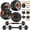 66lb, variant on 44lb 6-In-1 Adjustable Dumbbells Set Free Weight Set With Connector Used As Barbell, Kettlebells, Push Up Stand, Fitness Exercises For Home Gym Suitable Men/Women