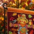 thumbnail image 3 of 11×18 Inch Burlap Fall Yard Flag, Double-Sided Seasonal Garden Flag with Pumpkin & Gnome Prints (D), 3 of 6