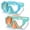 Orange, variant on Vvinca Kids-Goggles with Nose Cover, Diving Mask Elastic Fabric Strap Anti Fog Anti Shattered Lens for Kids Swim Goggles 3-14