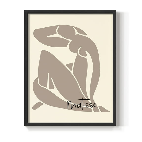 Matisse CCCVIII in Black Solid Wood 8 x 10 Framed Print