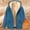 01 Blue, variant on Mens Zipper Hoodies Fleece Zip Up Hooded Top Jacket Warm Jumper Loose Casual Print Fleece Lined Coat Thermal Sweatshirts Fashion Winter Casual Drawstring Jumpers