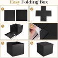 thumbnail image 3 of General Gift Box, 12x12x10 inches Large Black Gift Boxes for Presents with Lids, Birthday Box, Groomsman Proposal Box, for Wedding, Valentine's Day, Mother's Day, Halloween, Christmas Gift Packging, 3 of 14