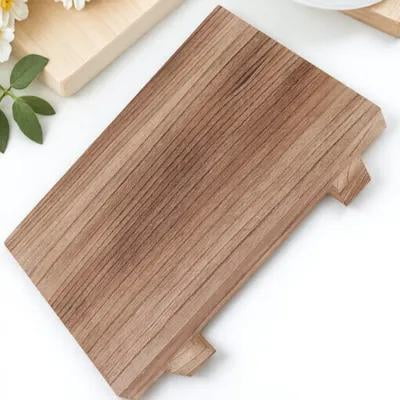 MIPCASE Farmhouse Step Stool Wooden Stool Light Brown 1 Set for Indoor Use