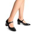 thumbnail image 6 of Women's Mary Jane Shoes Round Toe Pumps Block Heels With Adjustable Strap, 6 of 6