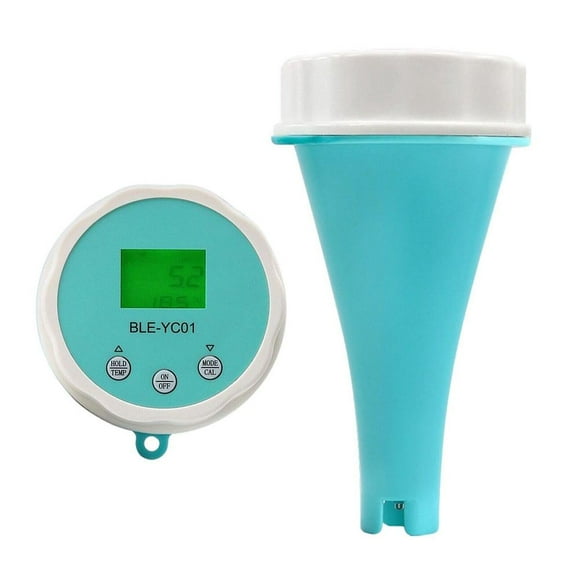 6 In 1 Pool Water Quality Monitoring Detector PH EC Remote Display Temperature TDS Viewin Chlorine Testing LCD Backlight