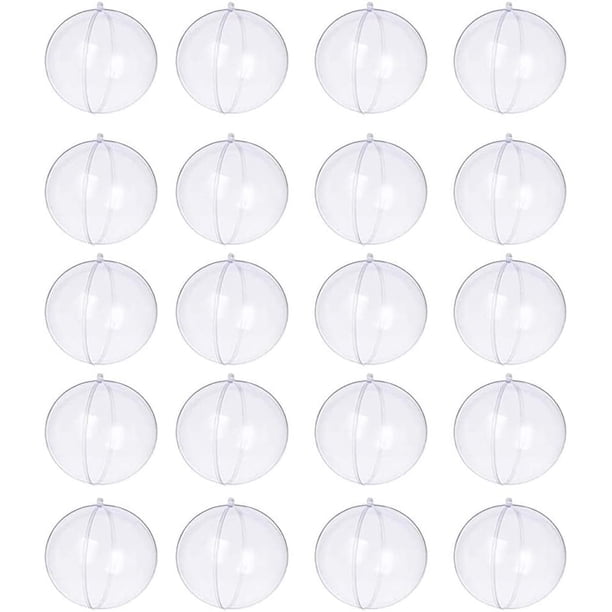 Decoraciones para el hogar, juego de adornos rellenables reutilizables, esferas transparentes irrompibles y fáciles de usar, proyectos de manualidades para fanáticos del bricolaje, adornos de