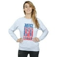 thumbnail image 2 of DC Comics Womens Justice League Movie Team Flag Sweatshirt, 2 of 5