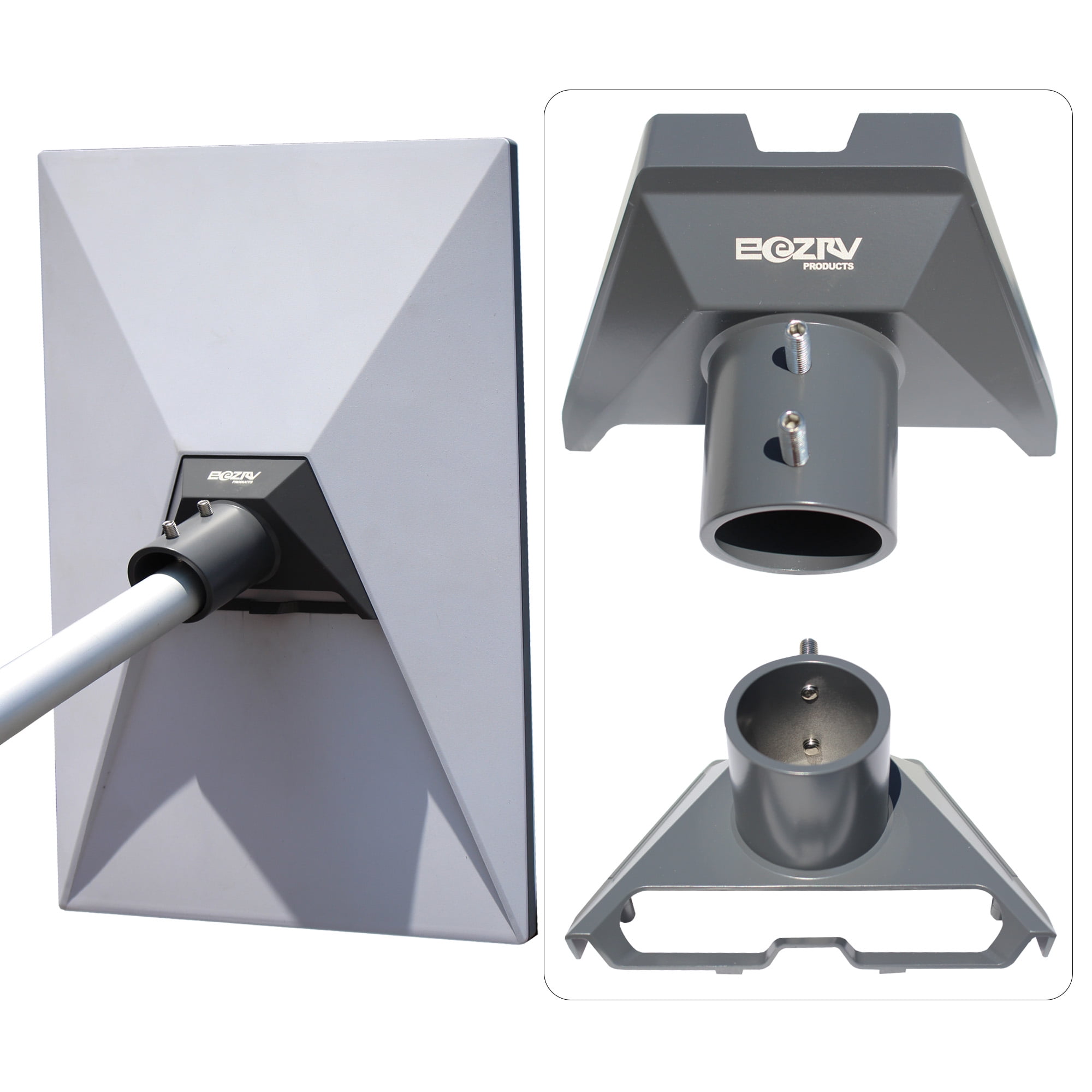 EEZ RV Products Pipe Adapter for Starlink Gen3/V4/4X Standard Dish Fits up to 2.0 inchses pole