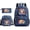 Blue flower~1, variant on New cute cartoon digital adventure circus cool print large-capacity backpack, student campus sports backpack, shoulder bag, and pencil case three-piece set
