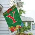 thumbnail image 3 of America Forever Monogram Christmas House Flag Letter Y 28 x 40 inch Double Sided Merry Christmas Gifts Presents Ornament Ball Winter Farmhouse Red & Green Holiday Yard Outdoor Decoration, 3 of 7
