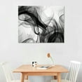 thumbnail image 2 of COMIO Black and White Abstract Painting Sense of Space Canvas Print Wall Art Contemporary Modern Decor Artwork, 2 of 4