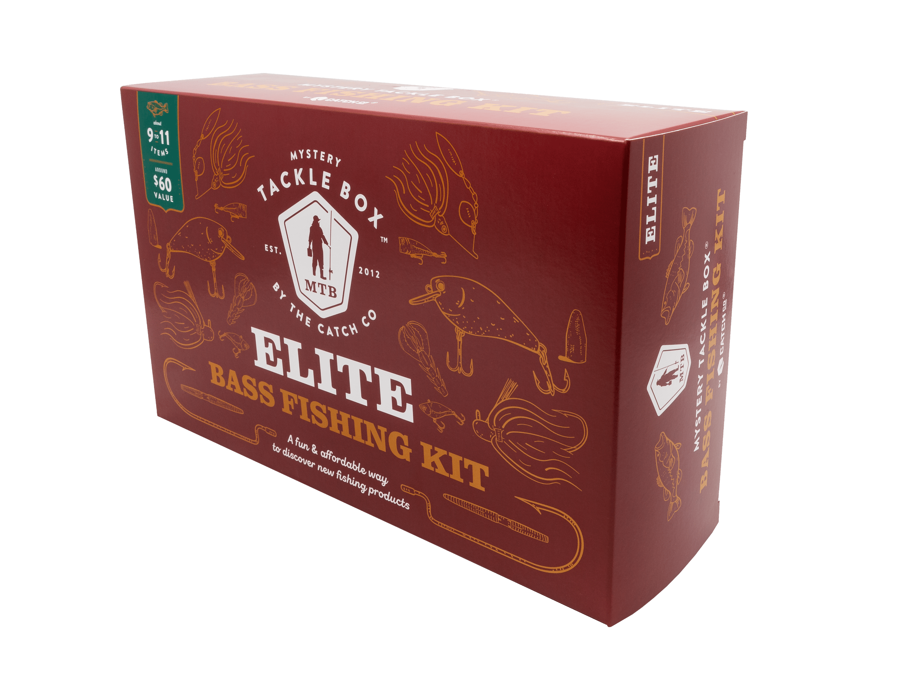 Mystery Tackle Box Elite Bass Fishing Lure Kit - Lead Free